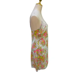 Victoria's Secret Slip Dress M Multicolor Floral Lace Chemise Coquette Soft Girl thumbnail 6