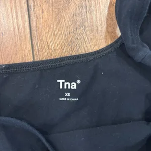 Aritzia TNA Black Cotton One-Shoulder Thong Bodysuit Women's Size XS / 74160 thumbnail 3