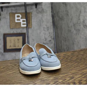Giani Bernini Womens Lesleee Slip-On Memory Foam Loafers Light Blue Suede 6M thumbnail 3