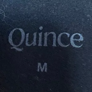 Quince Black Sleeveless Racerback Cami Yoga Gym Sports Bra Crop Tank Top Size M thumbnail 3