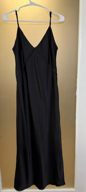 A New Day Black Silk Dress thumbnail 1