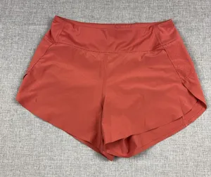 Athleta Run With It Shorts Womens XS Orange Running 3.5in Lined Athletic Gym thumbnail 1