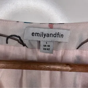 Emily and Fin ModCloth Monkey Around Town Blouse Size Large thumbnail 9