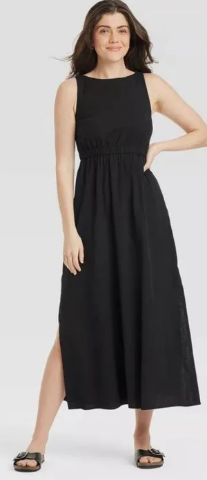 Universal Threads Sleeveless Black Maxi Dress thumbnail 1