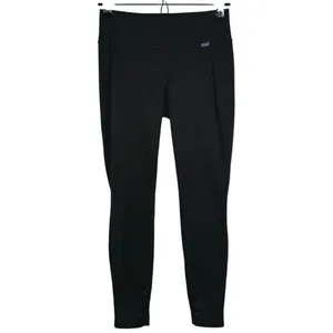 Patagonia Womens Capilene Midweight Leggings XS Black Base Layer Hiking Outdoor thumbnail 2