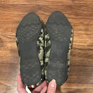 Birdies Blackbird Flat Loafer Shoe Camo Green Point Knit Size 9 thumbnail 4