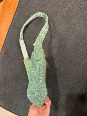 Made in India Beaded Mint Green Shoulder Bag thumbnail 4