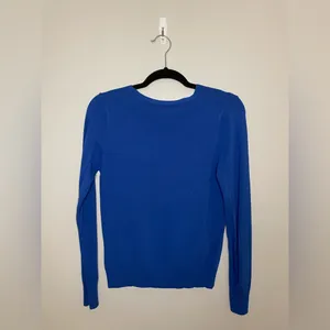 SHEIN Frenchy Solid Button Front Cardigan, Royal Blue, Size S, NWOT thumbnail 7
