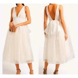 Sachin & Babi Women Carmina Organza Midi Bow Dress Wedding Prom Size‎ 8 thumbnail 9