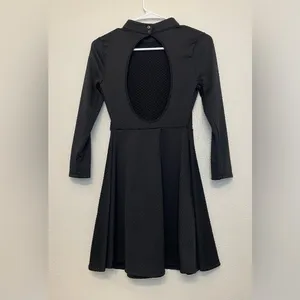 Free People Cutout Open Back Black Mini Dress‎ Size S thumbnail 5
