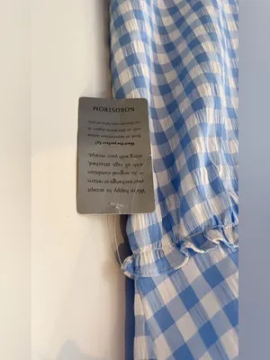 NWT Petal & Pup Blue Gingham Mini Dress Babydoll Smocked Cottagecore thumbnail 7