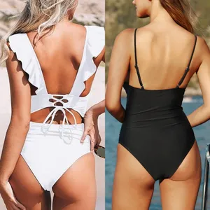 NWT Cupshe Lot of 2 One Piece Swimsuit 1-PC Bathing Suit Swim Beach Paddle Sz M thumbnail 4