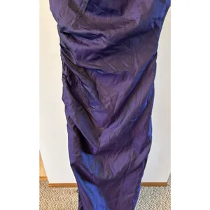 Alfred Angelo Dream Maker Purple One‎ Shoulder Flower Ruched Gown Size 11/12 thumbnail 8