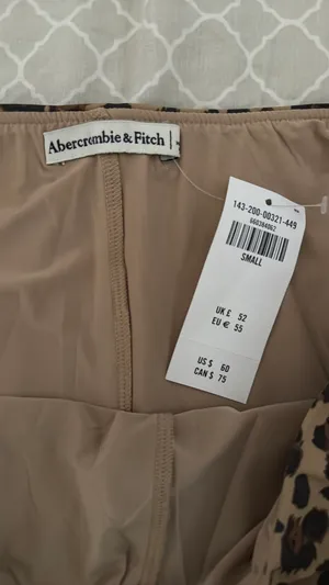 Mid Rise Leopard Print Mini Skort Abercrombie & Fitch thumbnail 6