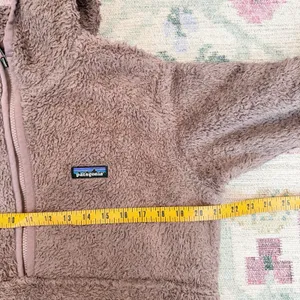 Patagonia Womens Los Gatos 1/4 Zip Up Hoodie Medium Granola Outdoors Brown thumbnail 4