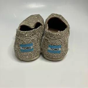 Toms metallic lace flats size 8‎ thumbnail 4