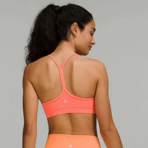 Lululemon Raspberry Cream Flow Y Bra thumbnail 3
