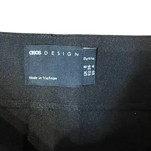 ASOS Dress Crop Pants Size‎ 4P Petite Black Womens Lined 100% Polyester 27X24 thumbnail 4
