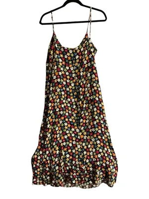 Reformation Floral Slip Dress | Multicolor Daisy Print | Spaghetti Strap thumbnail 4