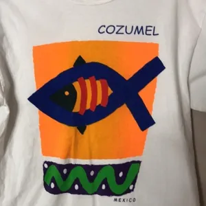 Vintage Miro Cozumel Mexico white vacation location‎ T-shirt thumbnail 4