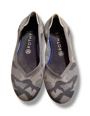Rothy's Camo Round Flats Women's Size 11 Eco Knit Comfortable Lightweight READ‎ thumbnail 1