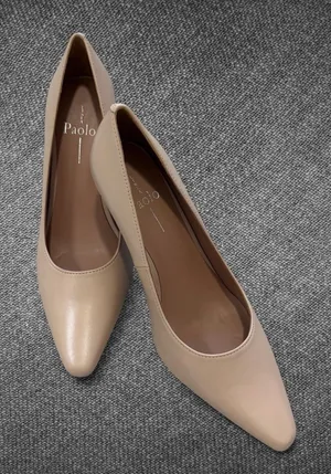 Brand New Linea Paolo Polina-L Blush Pink Nappa Leather Heels 7.5M thumbnail 1