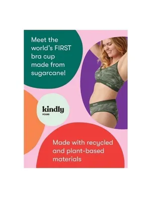 Kindly Yours caged v-neck seamless mauve seamless bralette size large thumbnail 4