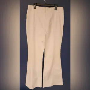 Free People We the Free Women's White Flared Pants with no Pockets Size 35 thumbnail 4