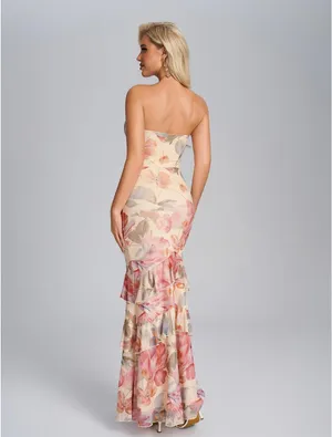 Floral Maxi Dress Multiple Size XS thumbnail 2