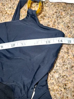 Commense NWT Black Ring Detail Cutout One Piece Swimsuit Size S Sold Out thumbnail 5