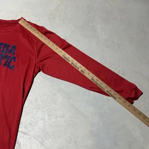 Adidas Florida Atlantic Owls FAU Women's SZ L T-Shirt Red Ultimate Tee NCAA thumbnail 5