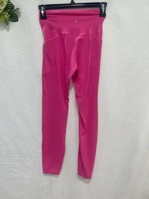 Halara Women’s Small Hot Pink Crossover High Waist 7/8 Pocket Leggings NWOT New thumbnail 4