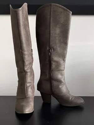 Brown Faux Cowgirl‎ Boots thumbnail 1
