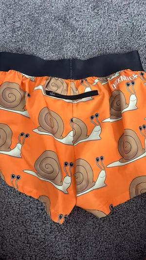 Snail ChicknLegs Athletic Running Shorts Orange Size XXS thumbnail 2
