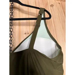 NWT Cupshe Ruched Underwire Bathing Suit Curvy Tummy Control 1-PC Swimsuit Sz 3X thumbnail 7