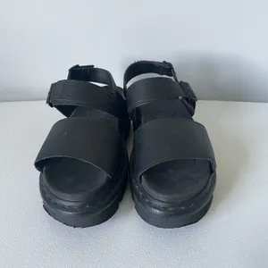 Dr. Martens Voss Hydro Black Leather Sandals Strappy Platform Women's Size 9 thumbnail 3