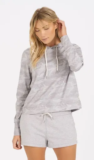 Vuori‎ Halo Essential Hoodie Pale Heather Camo Sweatshirt thumbnail 1