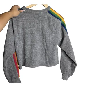 Aviator Nation Bolt Classic Cropped Crewneck Sweatshirt Size: S thumbnail 2