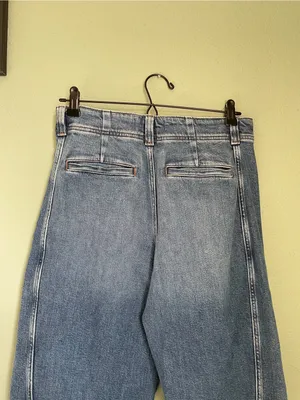 Madewell Tapered Denim Trousers Size 27 Calvert Wash Comfort Stretch High Rise thumbnail 11