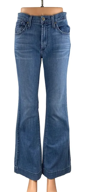 James Jeans Shayebel Flat Women's Blue High Ride Flared Bootcut Denim Jeans 28 thumbnail 1