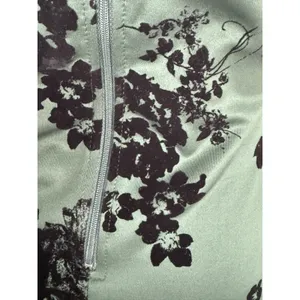 Windsor Women’s Green Velvet Floral Whimsigoth Dress Goth Grunge Stretch Size S NWT thumbnail 7