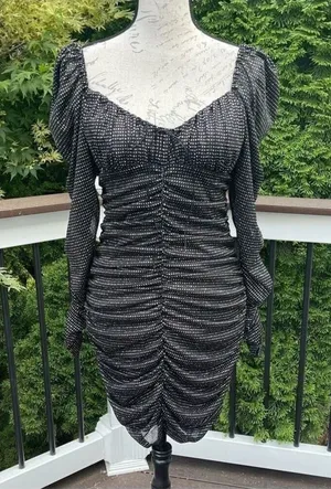 FOR LOVE & LEMONS All That Glitters Whimsigoth Fairy Grunge Cocktail Dress Sz L thumbnail 1