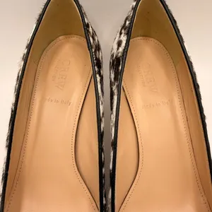 J.Crew Collection Made in Italy Calf Hair Animal Print Kitten Heel Pumps Size 7 thumbnail 5