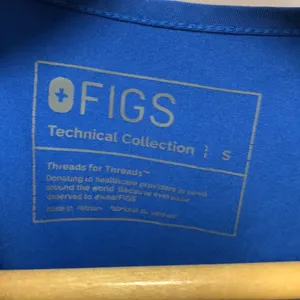 Figs Women's V-Neck Scrub Top in Royal Blue thumbnail 5