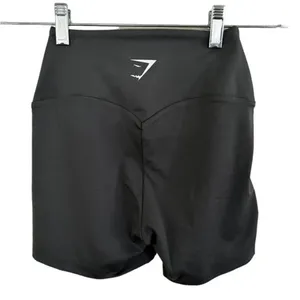 Gymshark Women's High Rise Fit Training Cycling Shorts charcoal gray SMALL thumbnail 2
