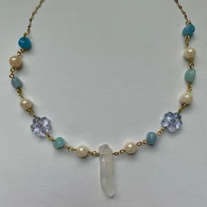 Handmade Gold Charm Necklace thumbnail 3