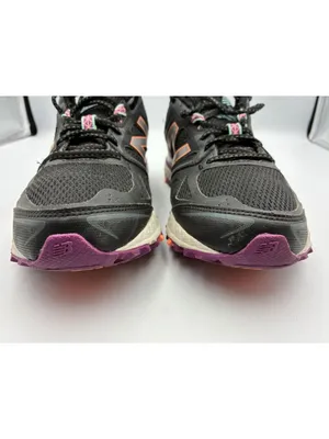 New Balance All Terrain Womens Running Shoes 8 Black Purple Mesh 412 V3 TechRide thumbnail 7