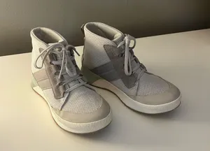 Sorel Green and Gray High-Top Sneakers thumbnail 3