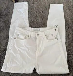 7 For All Mankind Aubrey High-Waisted Skinny Ankle Jeans thumbnail 1