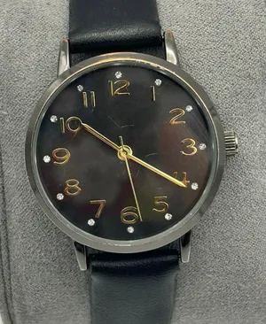 Black Tone Crystal and Gold Hourly Dial Women’s Fashion Watch Working thumbnail 1